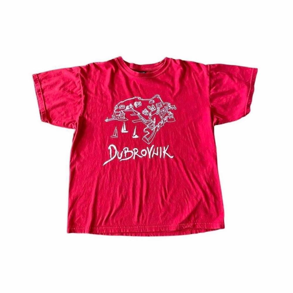 Vintage Dubrovnik Croatia Travel Graphic Tee - Size S